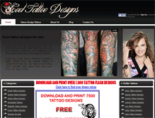 Tablet Screenshot of cool-tattoodesigns.com